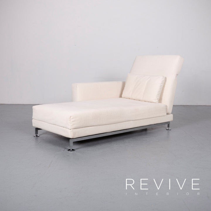 Brühl Moule Stoff Ecksofa Creme Weiß Recamiere Funktion #6271