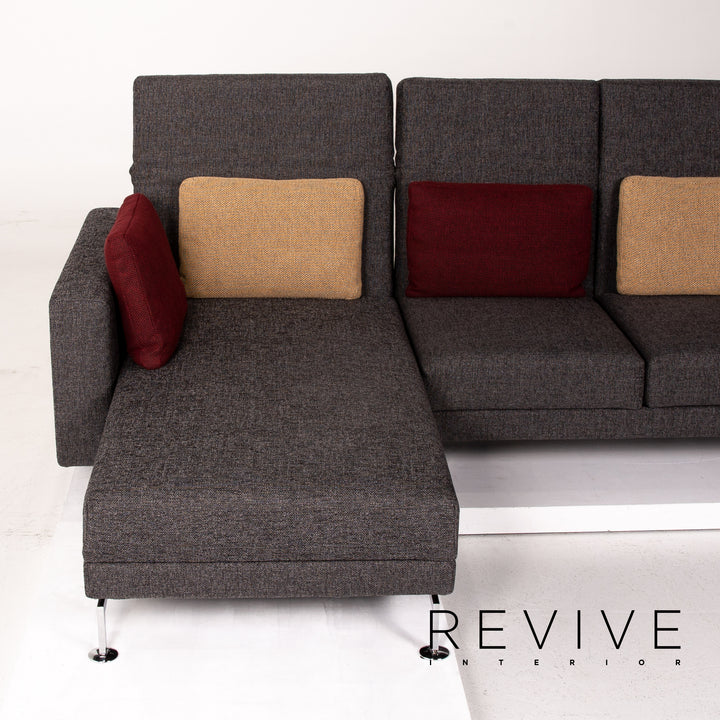 Brühl Moule Stoff Ecksofa Grau Sofa Relaxfunktion Funktion Couch #14300