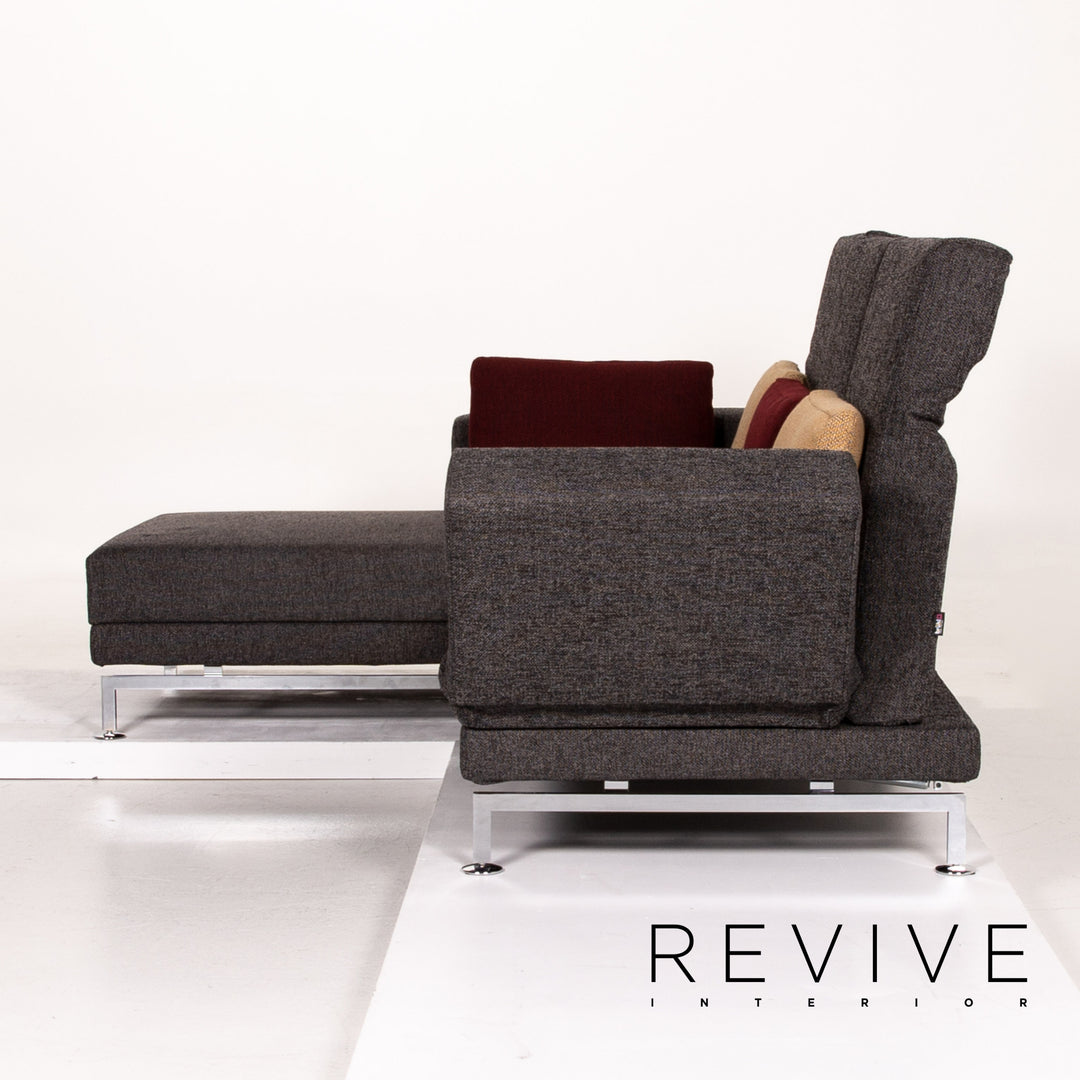 Brühl Moule Stoff Ecksofa Grau Sofa Relaxfunktion Funktion Couch #14300