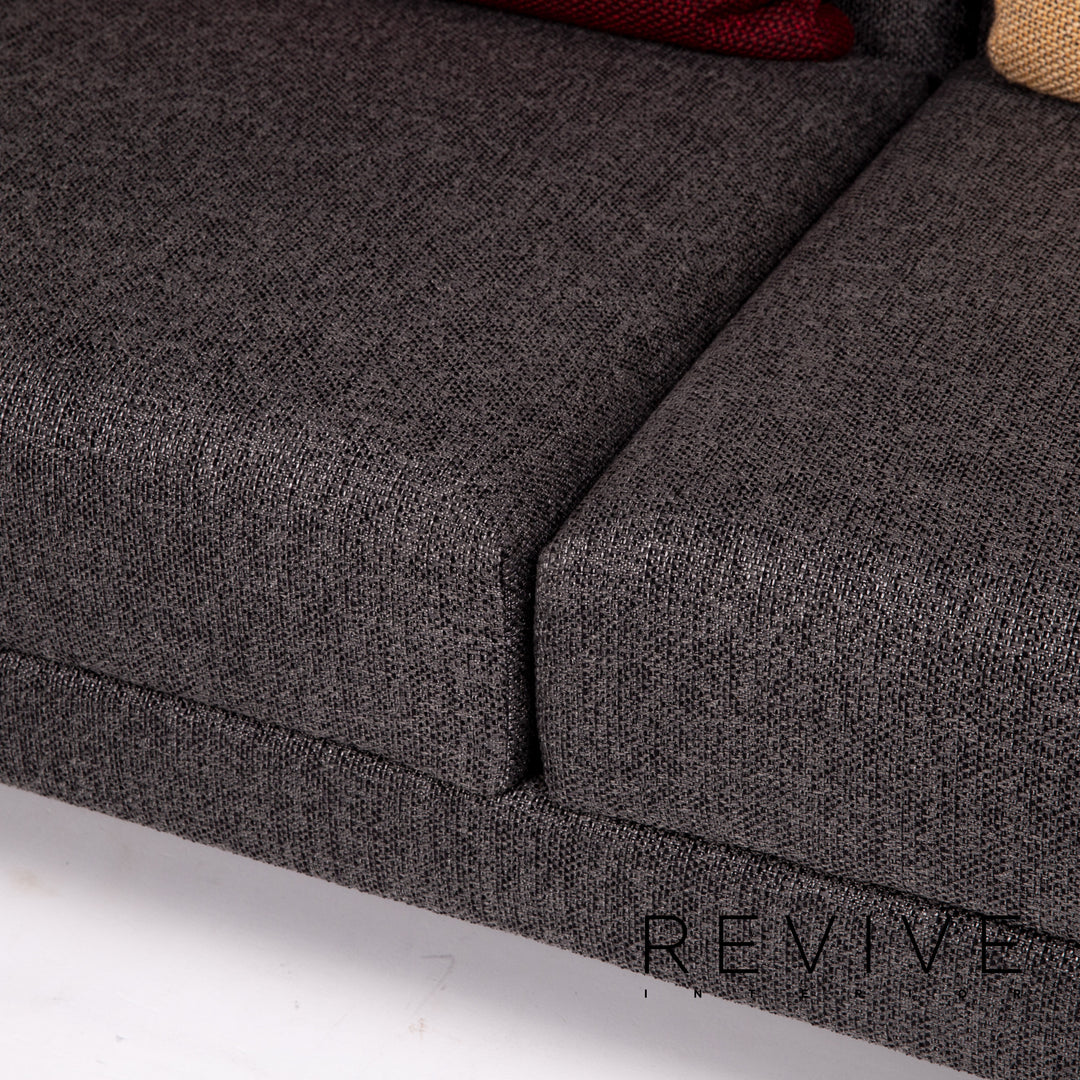 Brühl Moule Stoff Ecksofa Grau Sofa Relaxfunktion Funktion Couch #14300