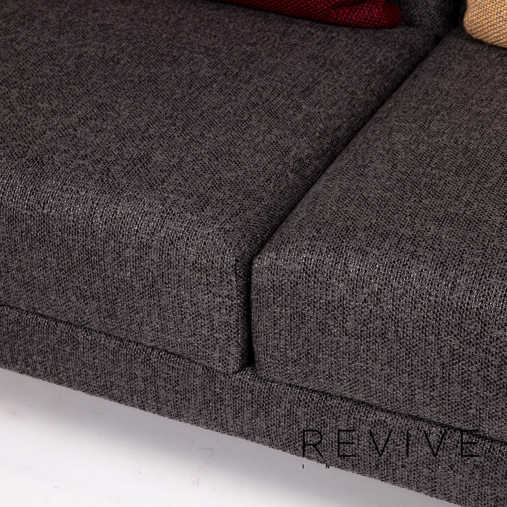 Brühl Moule Stoff Ecksofa Grau Sofa Relaxfunktion Funktion Couch #14300