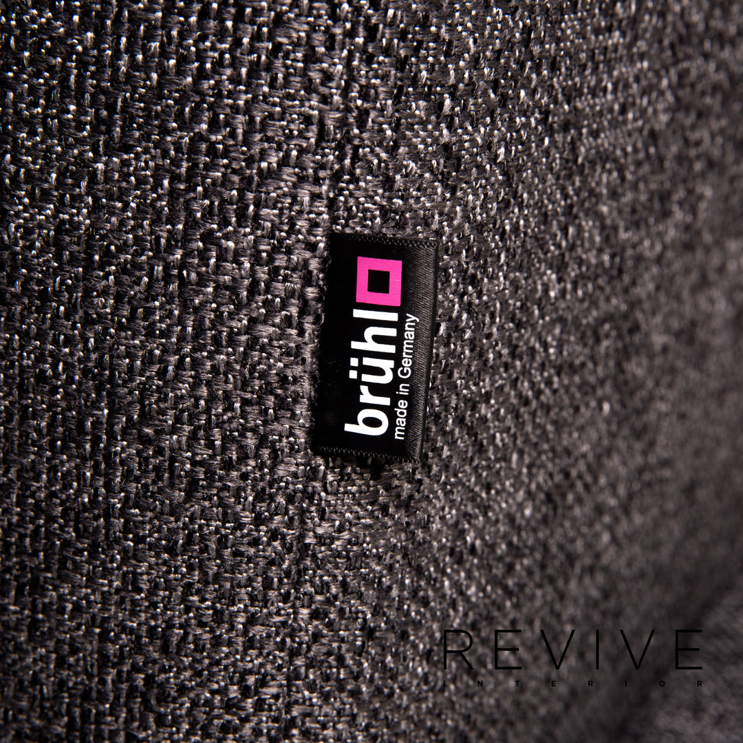 Brühl Moule Stoff Ecksofa Grau Sofa Relaxfunktion Funktion Couch #14300