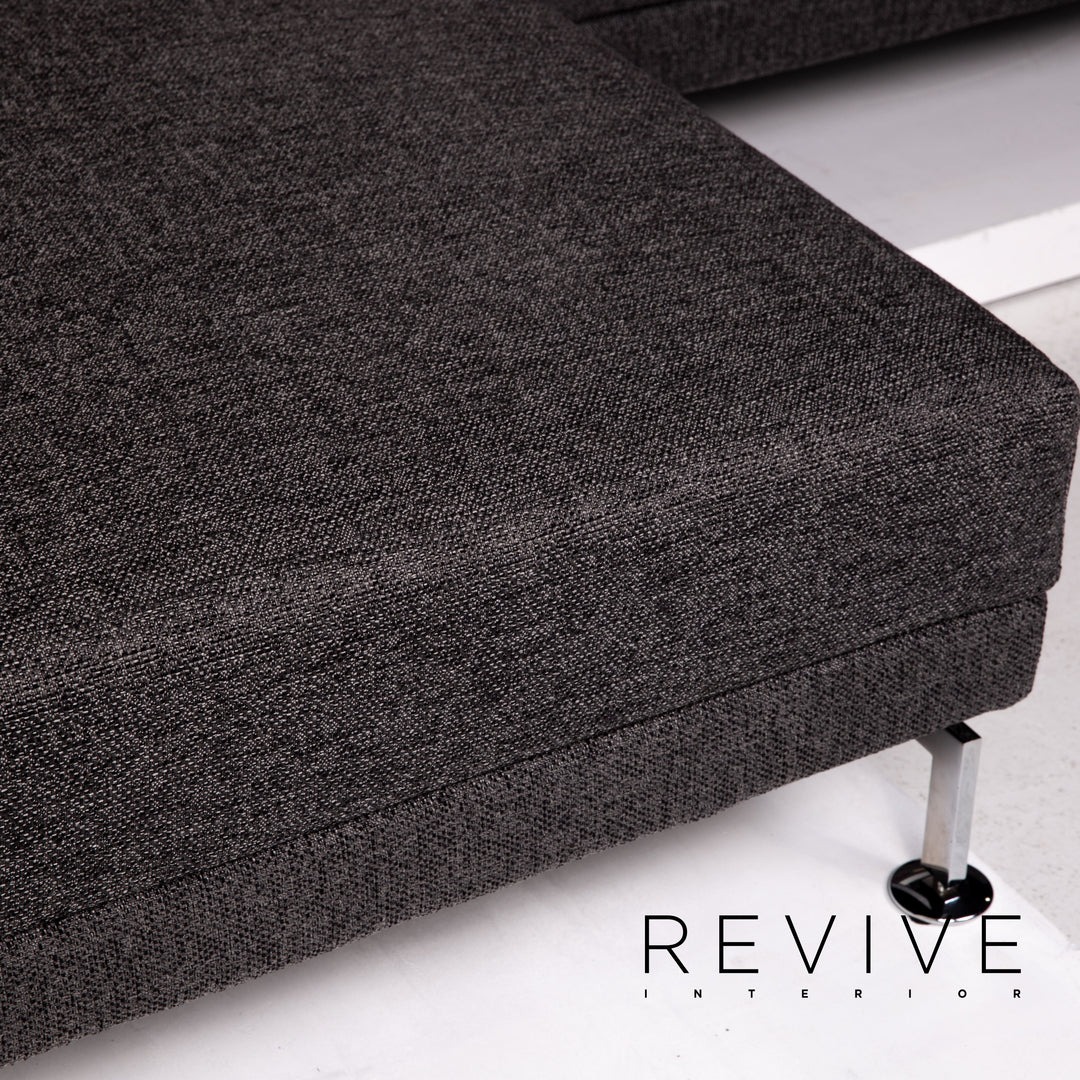 Brühl Moule Stoff Ecksofa Grau Sofa Relaxfunktion Funktion Couch #14300