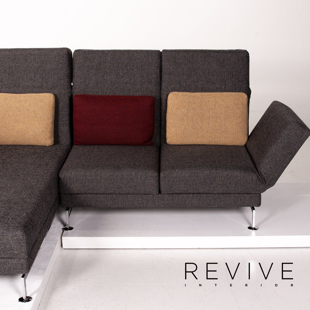 Brühl Moule Stoff Ecksofa Grau Sofa Relaxfunktion Funktion Couch #14300