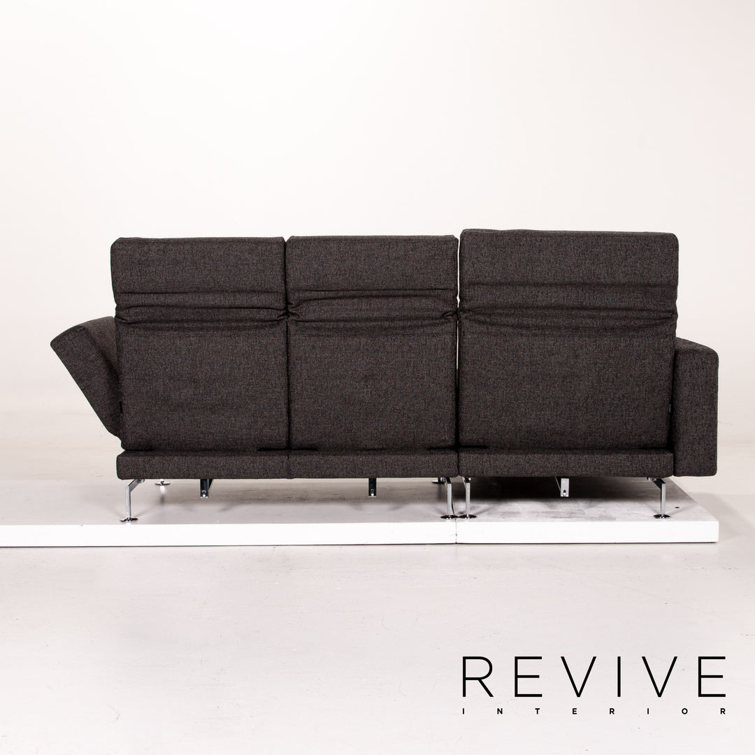 Brühl Moule Stoff Ecksofa Grau Sofa Relaxfunktion Funktion Couch #14300