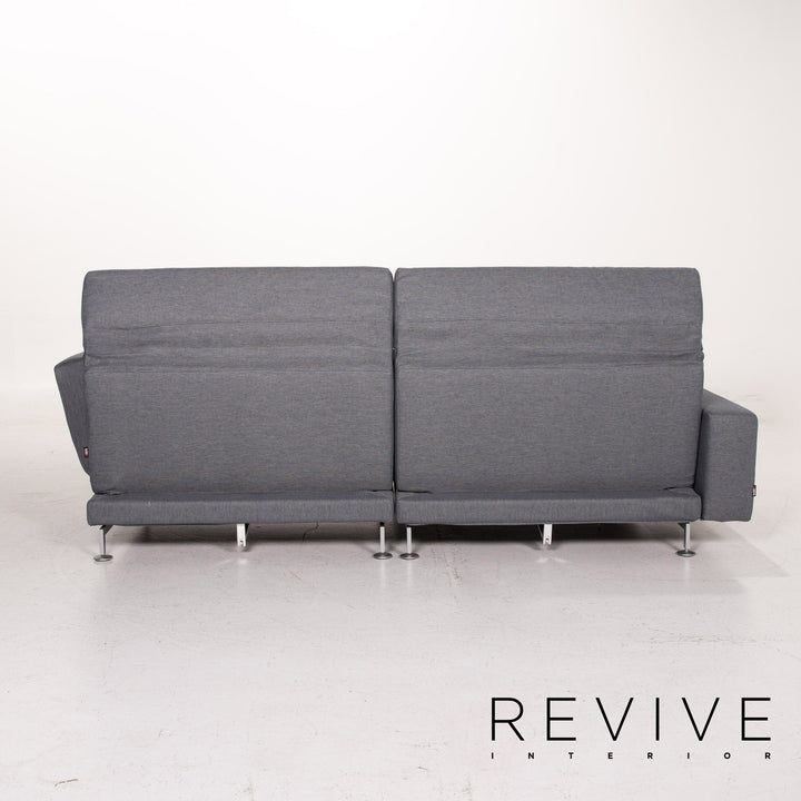 Brühl Moule Stoff Ecksofa Graublau Funktion Relaxfunktion Schlaffunktion Schlafsofa Couch #14561