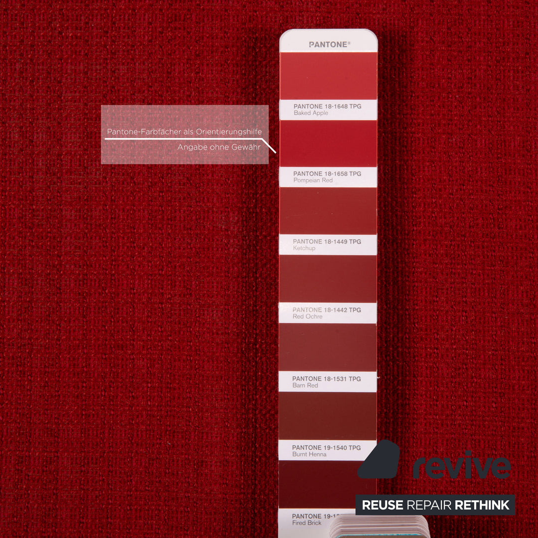 Brühl & Sippold Moule Stoff Ecksofa Rot Funktion Relaxfunktion Couch