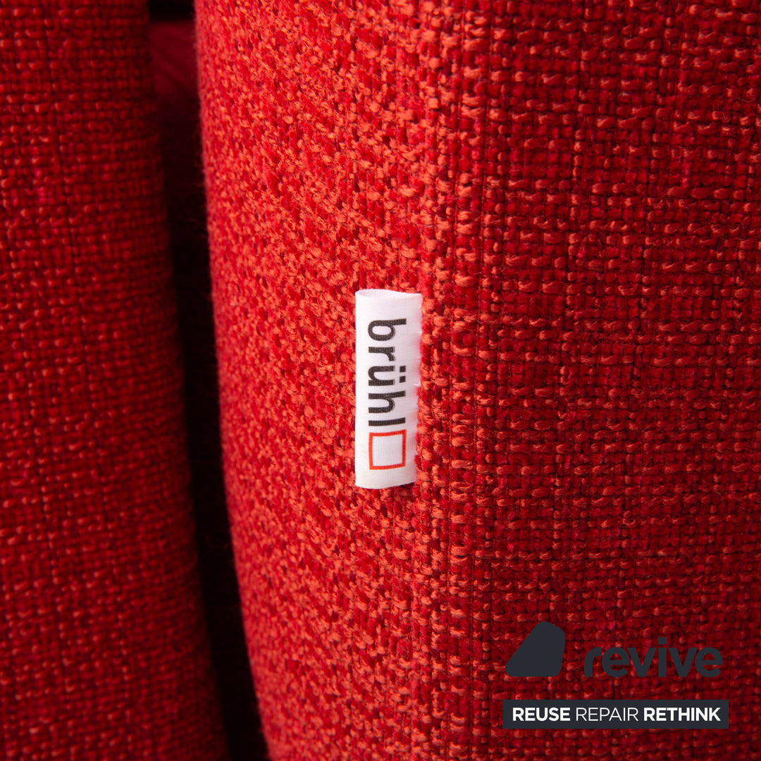 Brühl & Sippold Moule Stoff Ecksofa Rot Funktion Relaxfunktion Couch