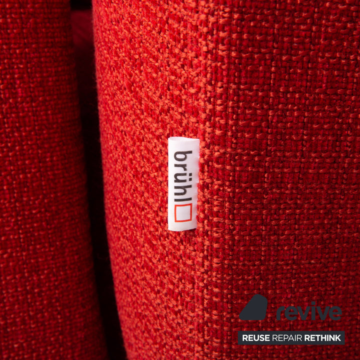 Brühl & Sippold Moule Stoff Ecksofa Rot Funktion Relaxfunktion Couch