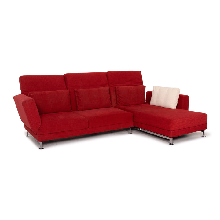 Brühl & Sippold Moule Stoff Ecksofa Rot Funktion Relaxfunktion Couch