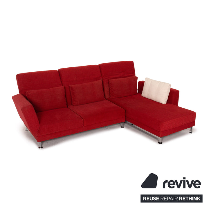 Brühl & Sippold Moule Stoff Ecksofa Rot Funktion Relaxfunktion Couch
