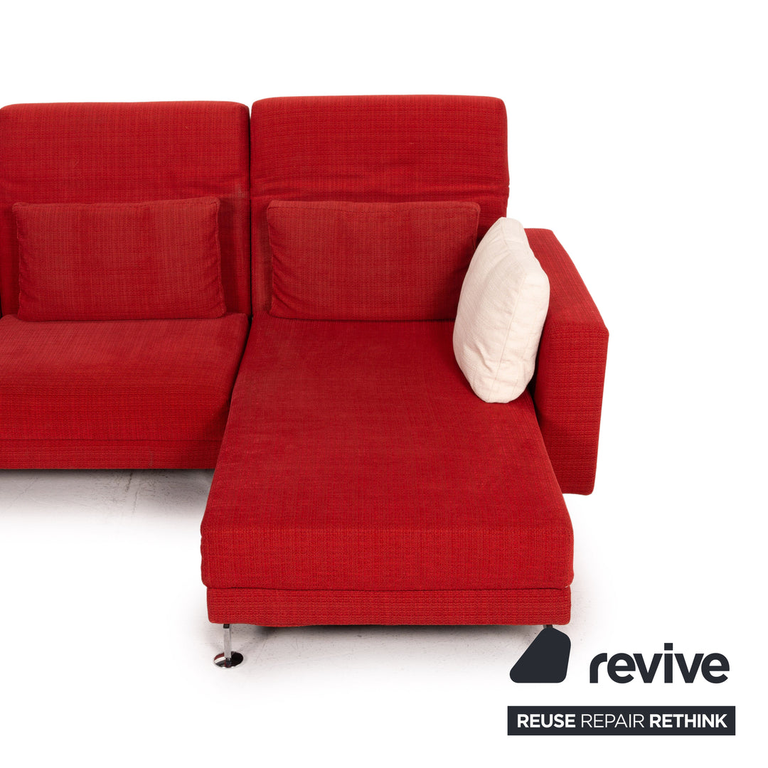Brühl & Sippold Moule Stoff Ecksofa Rot Funktion Relaxfunktion Couch