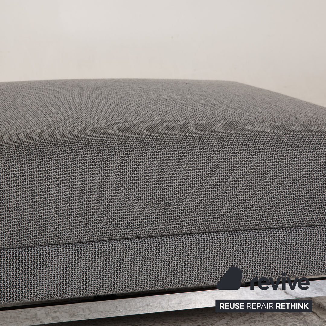 Brühl & Sippold Moule Stoff Hocker Grau