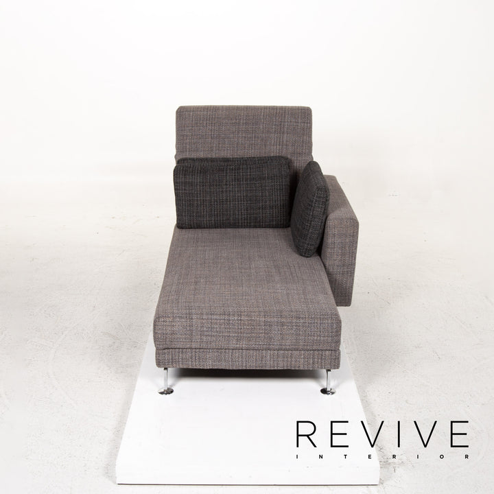 Brühl & Sippold Moule Stoff Liege Grau Relaxliege Schlaffunktion #13302