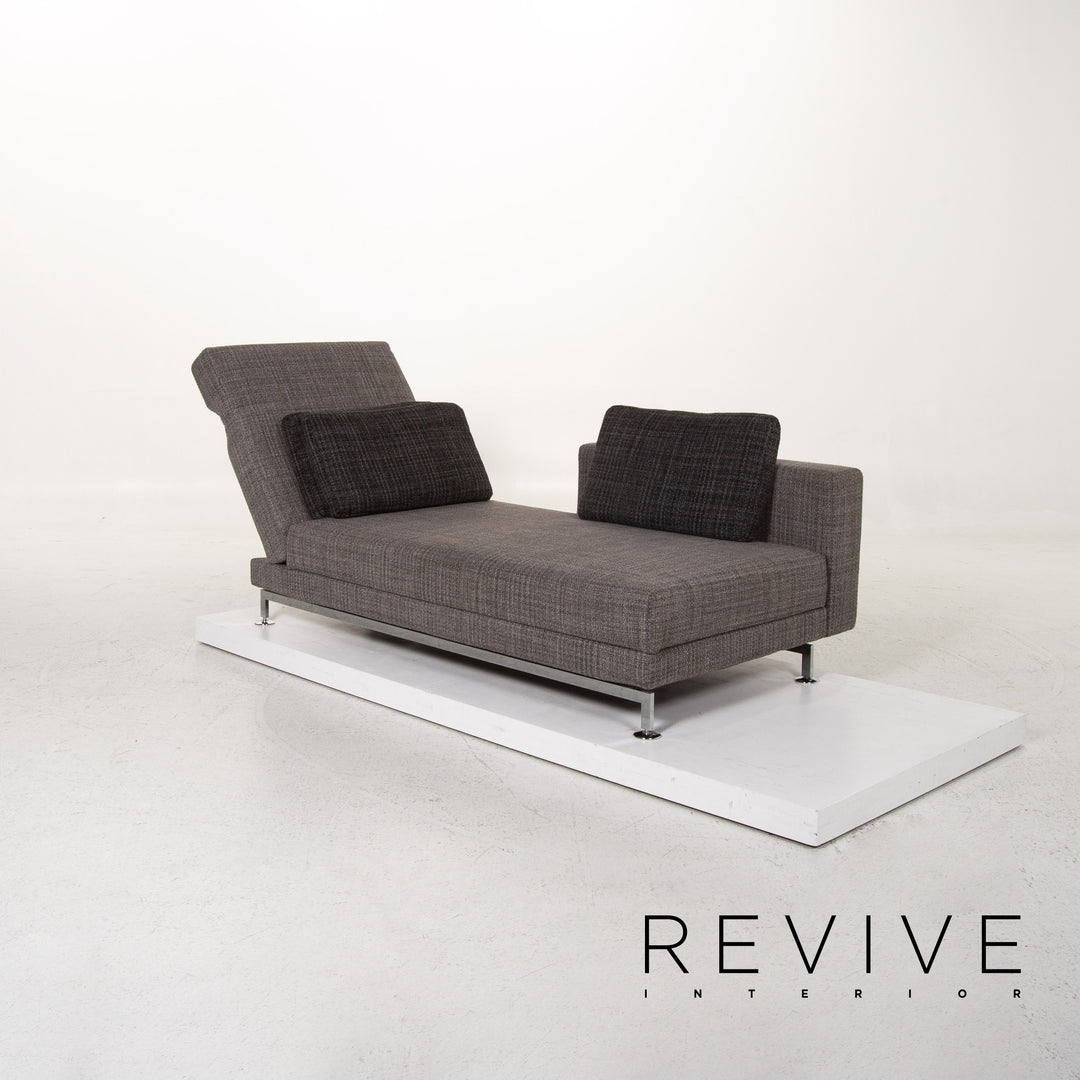 Brühl & Sippold Moule Stoff Liege Grau Relaxliege Schlaffunktion #13302