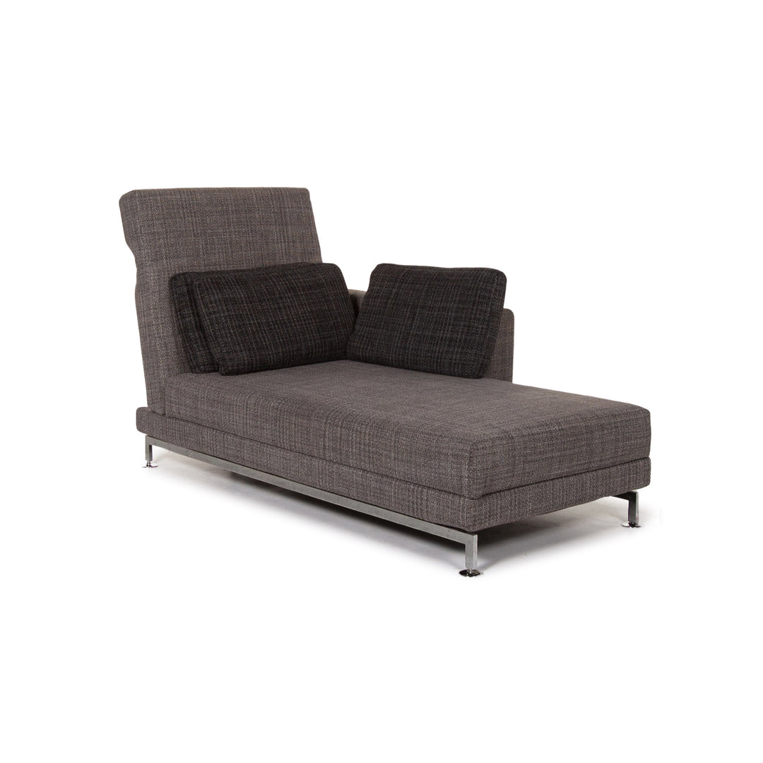 Brühl & Sippold Moule Stoff Liege Grau Relaxliege Schlaffunktion #13302