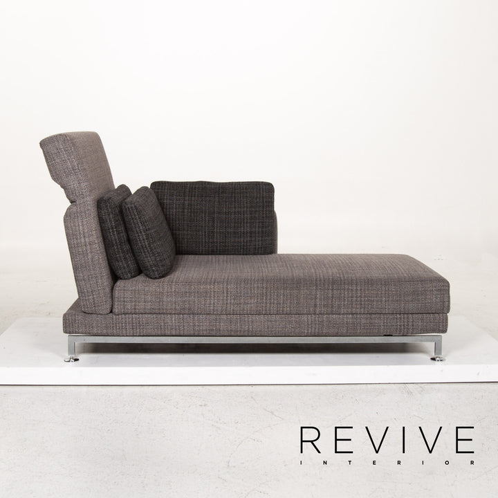 Brühl & Sippold Moule Stoff Liege Grau Relaxliege Schlaffunktion #13302