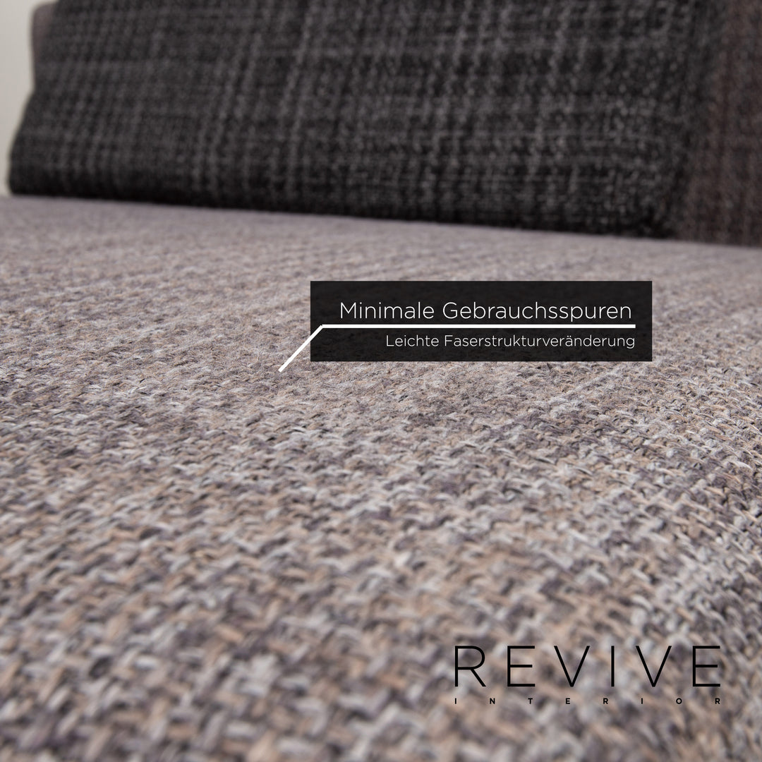 Brühl & Sippold Moule Stoff Liege Grau Relaxliege Schlaffunktion #13302