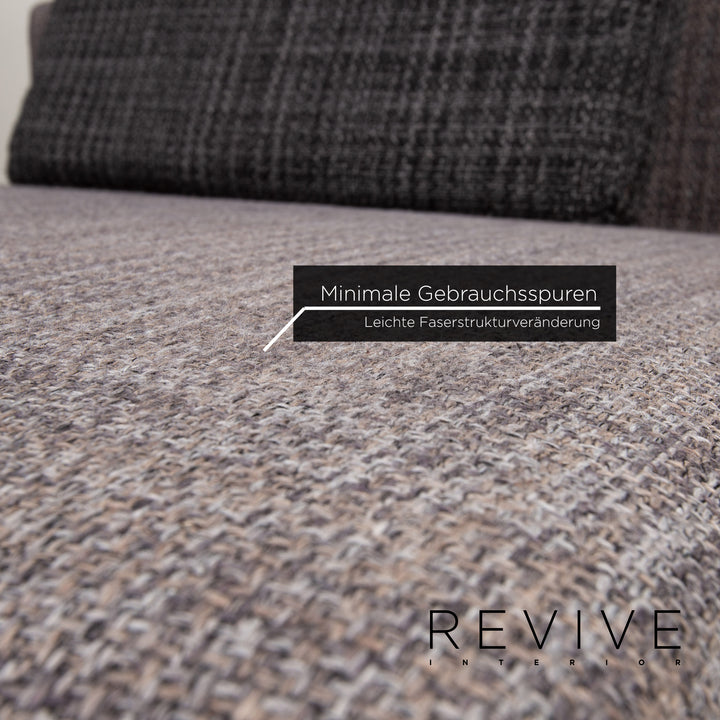 Brühl & Sippold Moule Stoff Liege Grau Relaxliege Schlaffunktion #13302