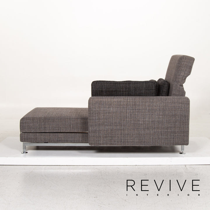 Brühl & Sippold Moule Stoff Liege Grau Relaxliege Schlaffunktion #13302