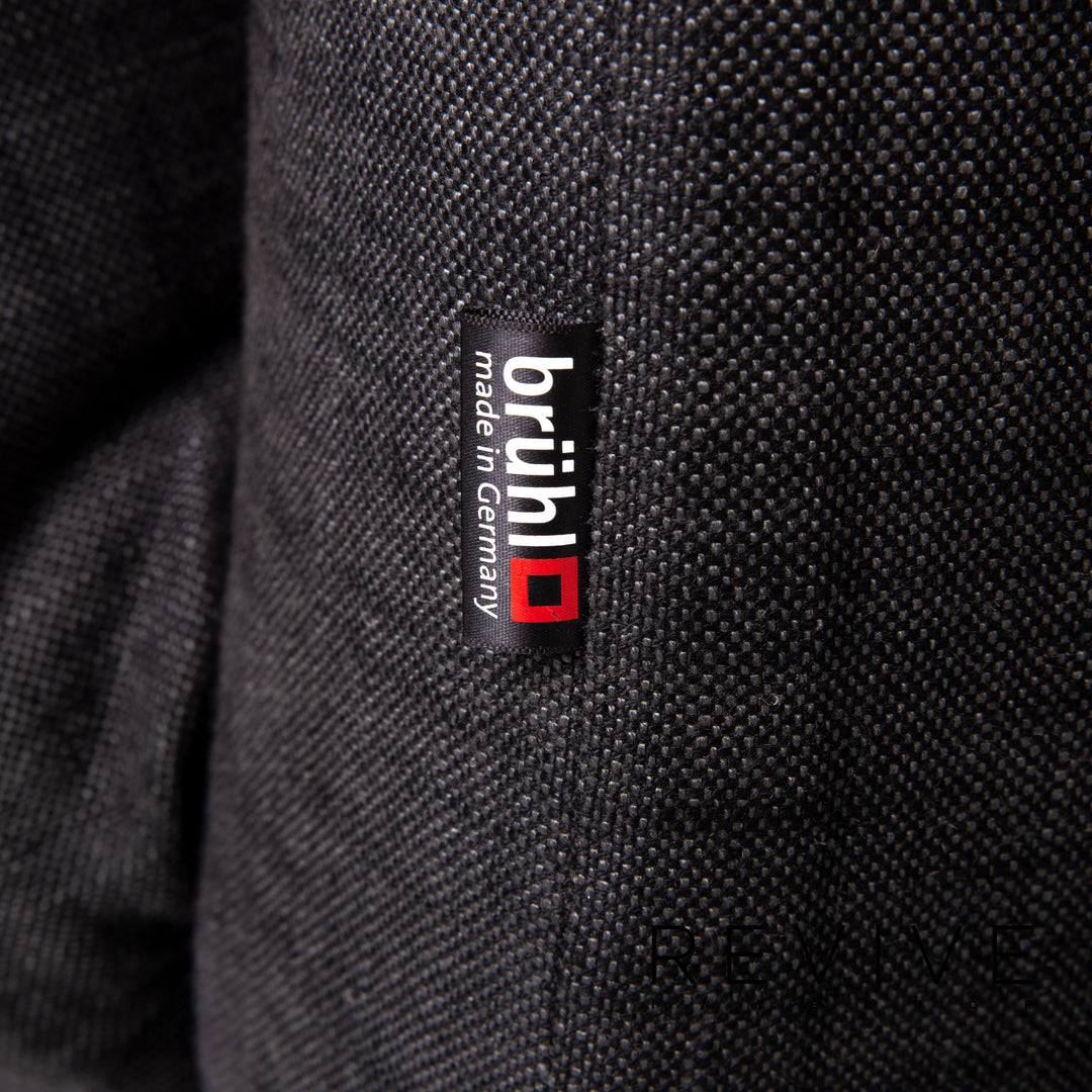 Brühl & Sippold Moule Stoff Sofa Anthrazit Grau Zweisitzer Schlafsofa Relaxfunktion Funktion Schlaffunktion #14222