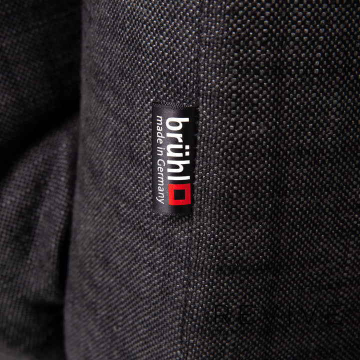 Brühl & Sippold Moule Stoff Sofa Anthrazit Grau Zweisitzer Schlafsofa Relaxfunktion Funktion Schlaffunktion #14222