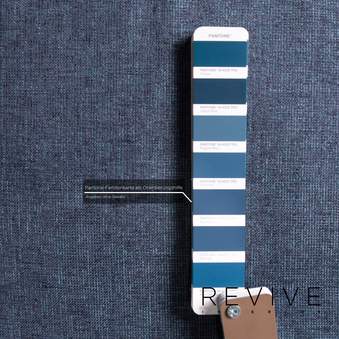 Brühl Moule Stoff Sofa Blau Funktion Relaxfunktion Couch #12929