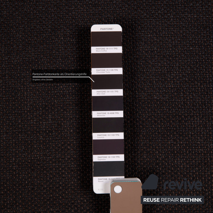 Brühl Moule Stoff Sofa Braun Ecksofa Funktion Relaxfunktion Dunkelbraun