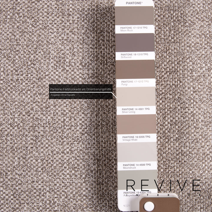 Brühl & Sippold Moule Stoff Sofa Grau Dreisitzer Schlafsofa Schlaffunktion Funktion Couch #13968