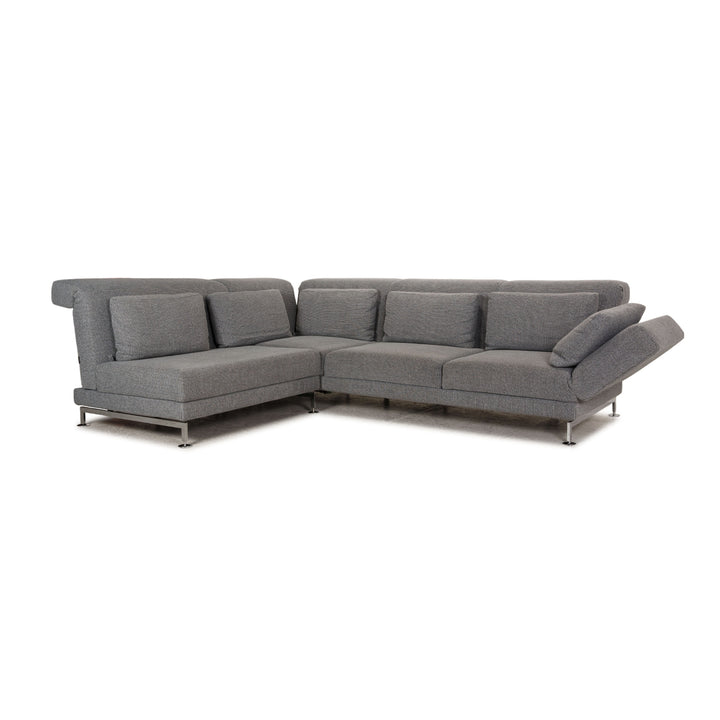 Brühl Moule Stoff Sofa Grau Ecksofa Couch Funktion Relaxfunktion