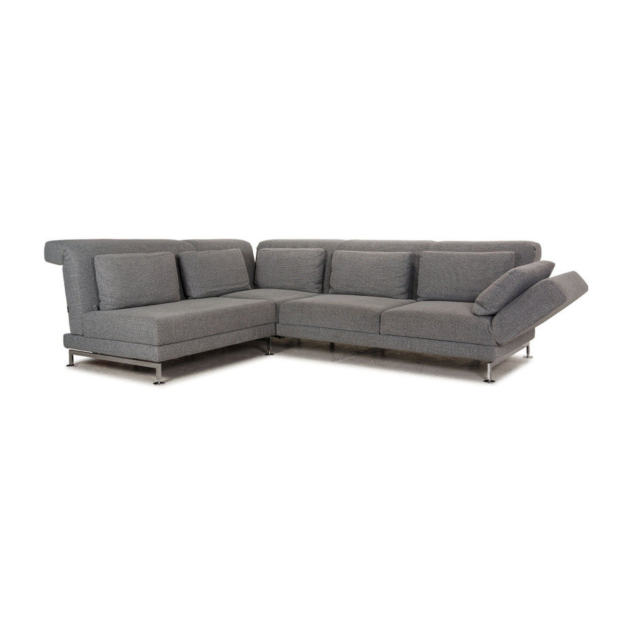 Brühl Moule Stoff Sofa Grau Ecksofa Couch Funktion Relaxfunktion