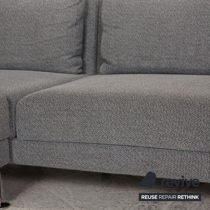 Brühl Moule Stoff Sofa Grau Ecksofa Couch Funktion Relaxfunktion