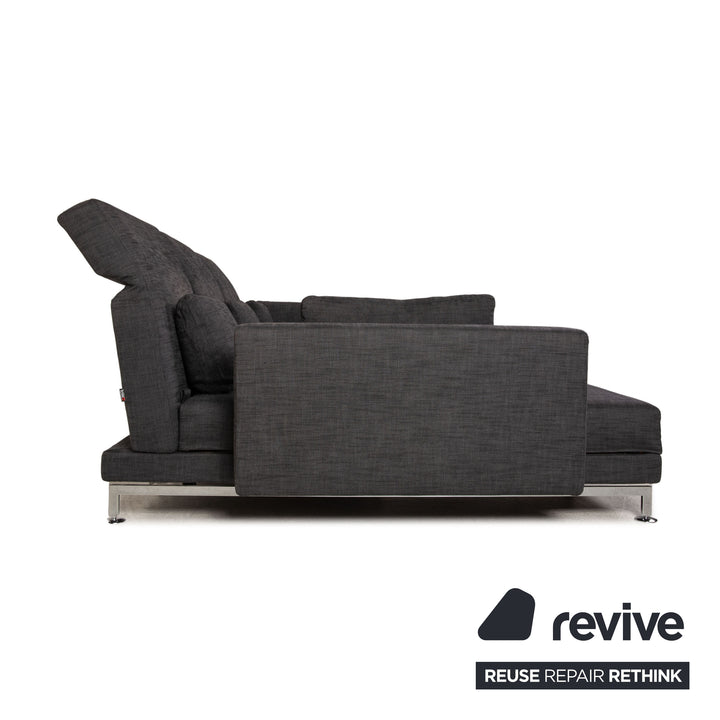 Brühl Moule Stoff Sofa Grau Ecksofa Funktion Liegefunktion Couch