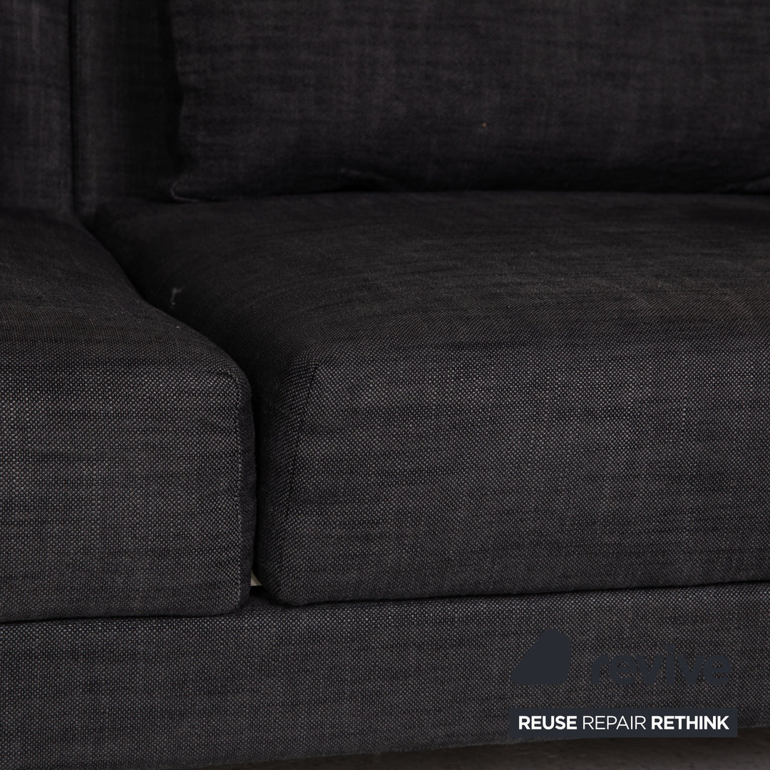 Brühl Moule Stoff Sofa Grau Ecksofa Funktion Liegefunktion Couch