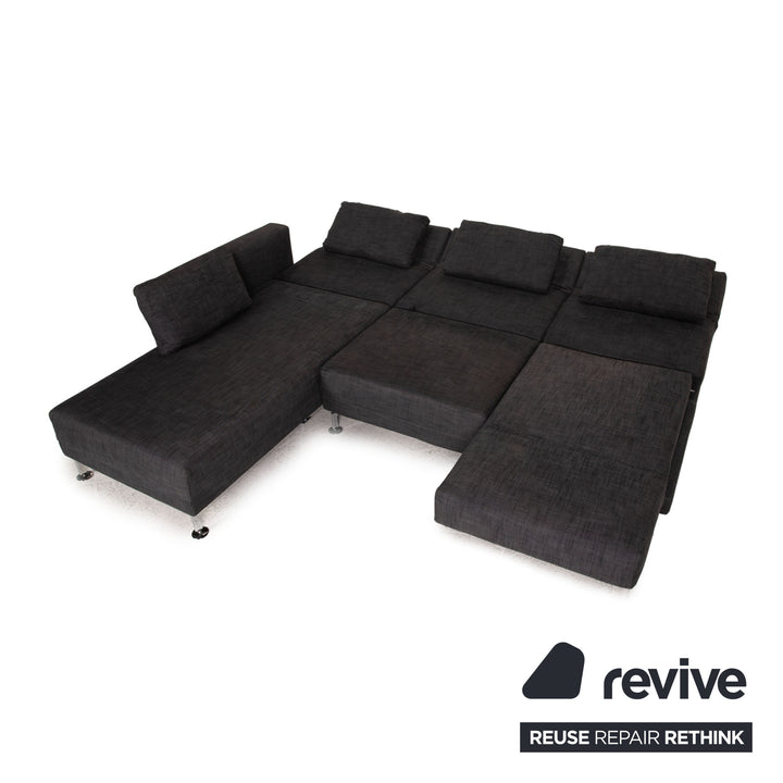 Brühl Moule Stoff Sofa Grau Ecksofa Funktion Liegefunktion Couch