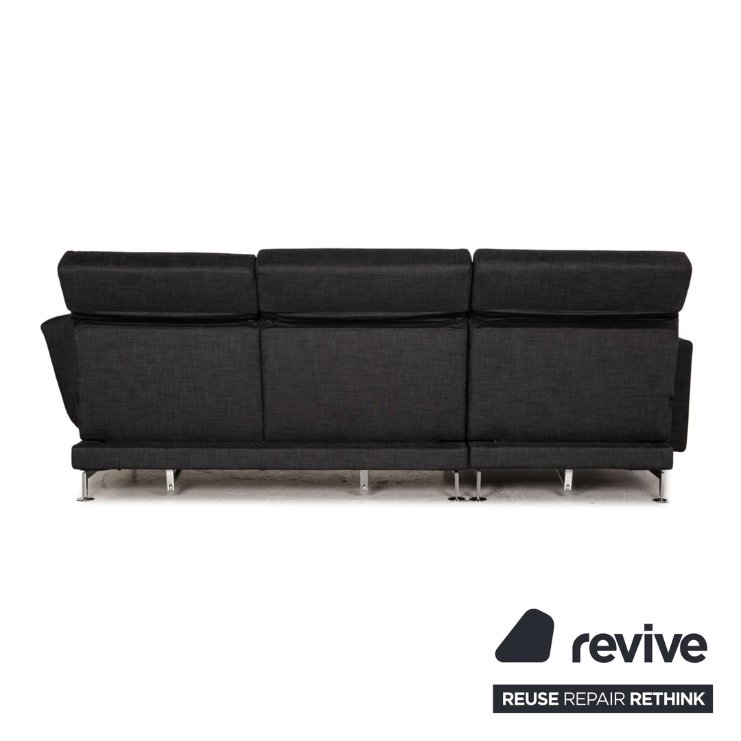 Brühl Moule Stoff Sofa Grau Ecksofa Funktion Liegefunktion Couch