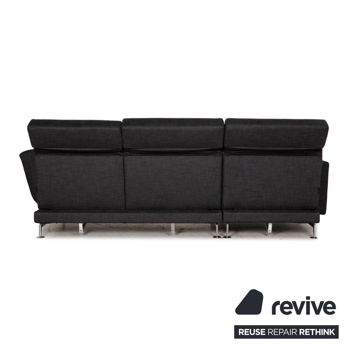 Brühl Moule Stoff Sofa Grau Ecksofa Funktion Liegefunktion Couch
