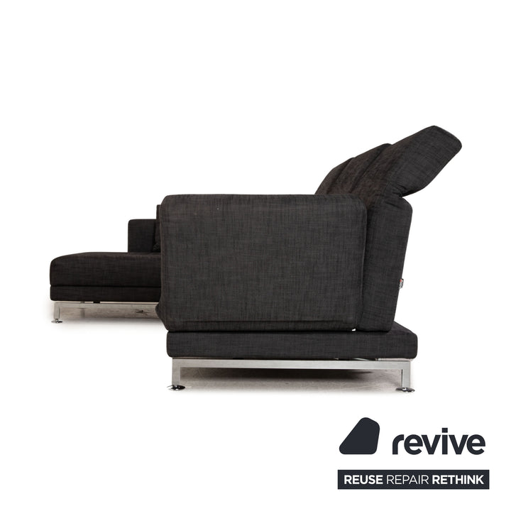 Brühl Moule Stoff Sofa Grau Ecksofa Funktion Liegefunktion Couch
