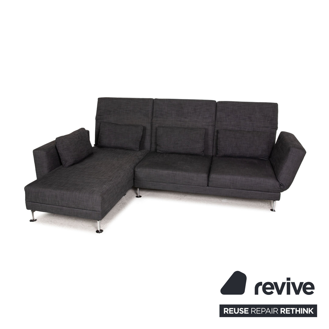 Brühl Moule Stoff Sofa Grau Ecksofa Funktion Liegefunktion Couch
