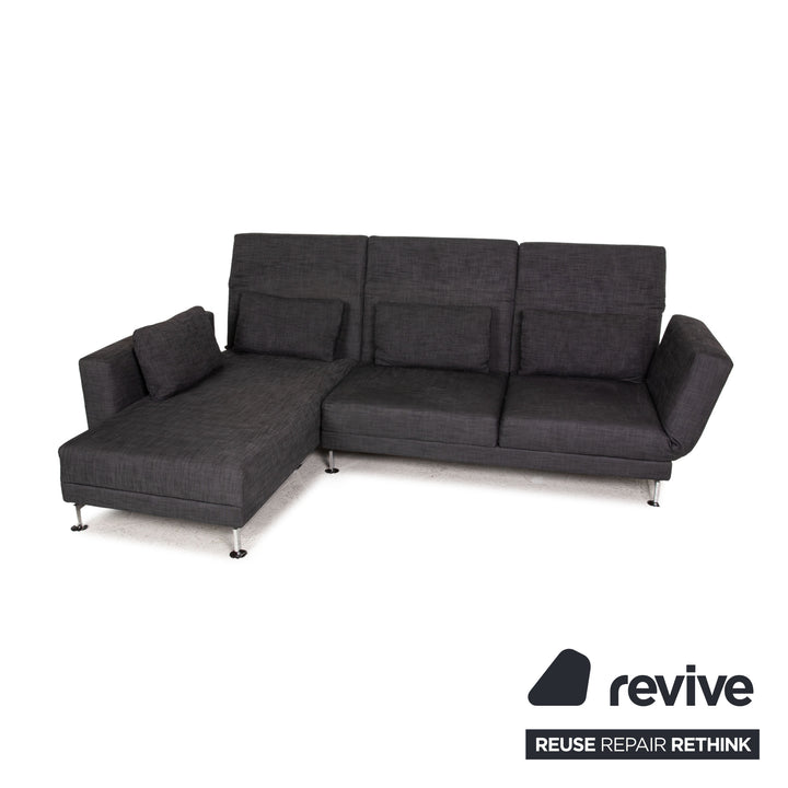 Brühl Moule Stoff Sofa Grau Ecksofa Funktion Liegefunktion Couch