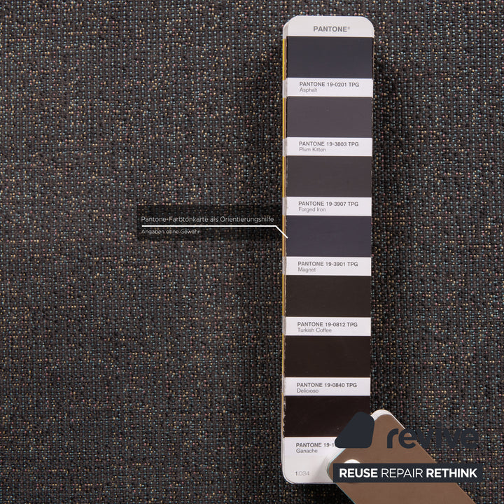 Brühl Moule Stoff Sofa Grau Zweisitzer Couch Funktion Schlaffunktion