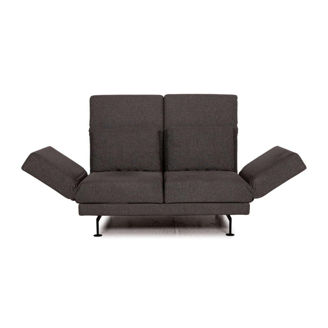 Brühl Moule Stoff Sofa Grau Zweisitzer Couch Funktion Schlaffunktion