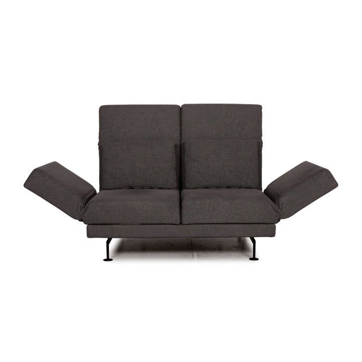 Brühl Moule Stoff Sofa Grau Zweisitzer Couch Funktion Schlaffunktion