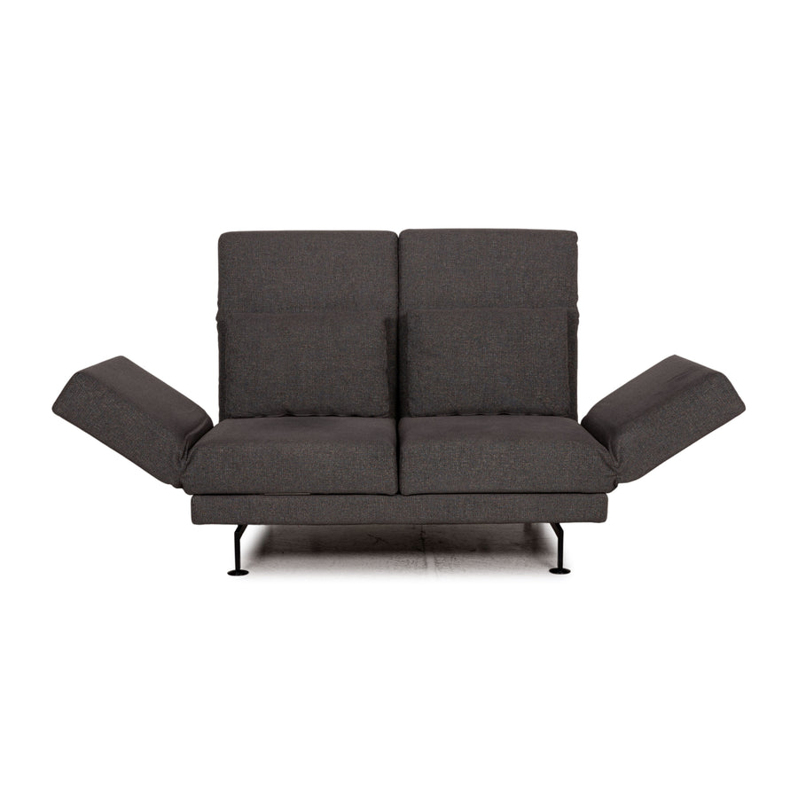 Brühl Moule Stoff Sofa Grau Zweisitzer Couch Funktion Schlaffunktion