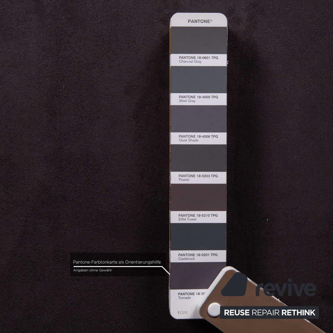 Brühl & Sippold Moule Stoff Sofa Grau Zweisitzer Couch Funktion Schlaffunktion