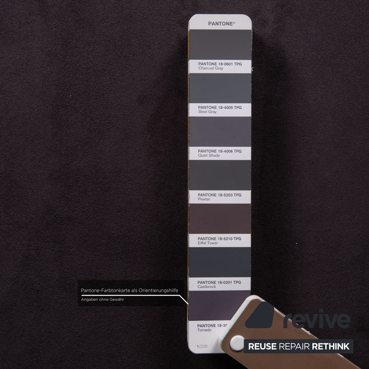 Brühl & Sippold Moule Stoff Sofa Grau Zweisitzer Couch Funktion Schlaffunktion