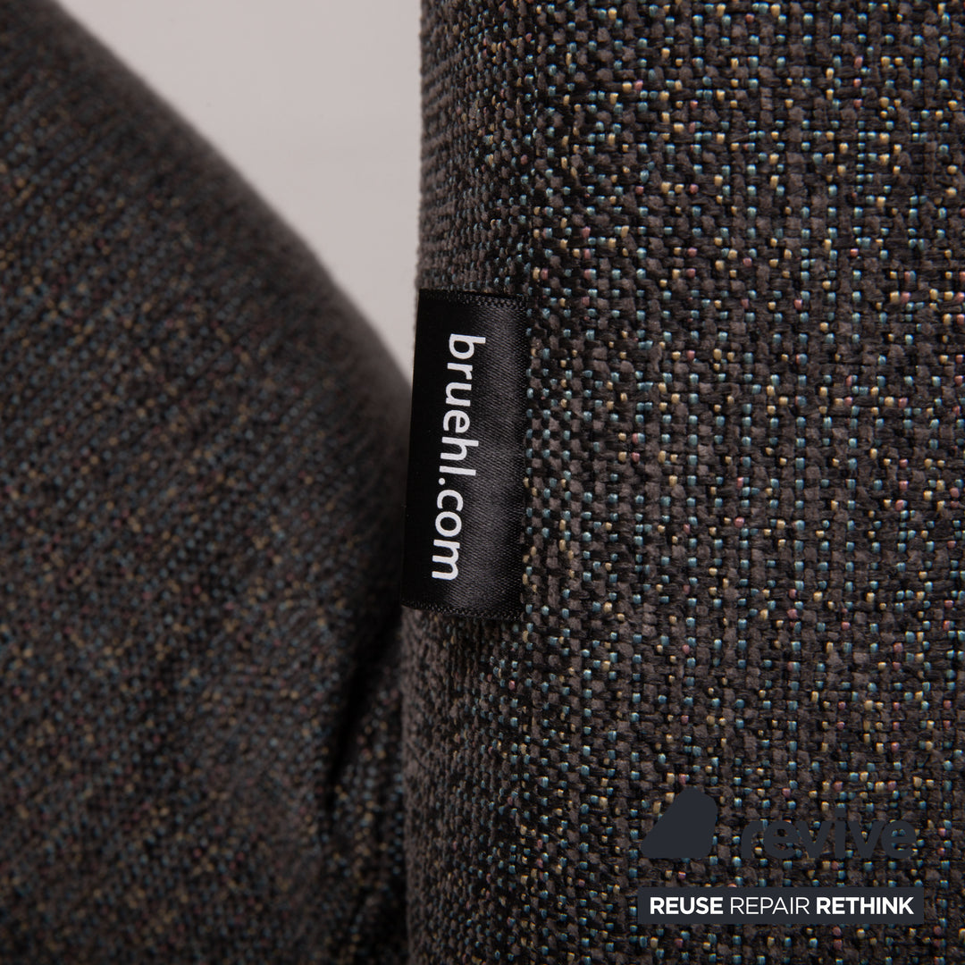Brühl Moule Stoff Sofa Grau Zweisitzer Couch Funktion Schlaffunktion