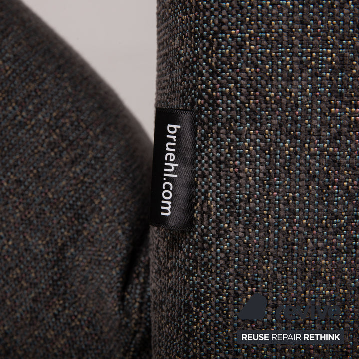 Brühl Moule Stoff Sofa Grau Zweisitzer Couch Funktion Schlaffunktion