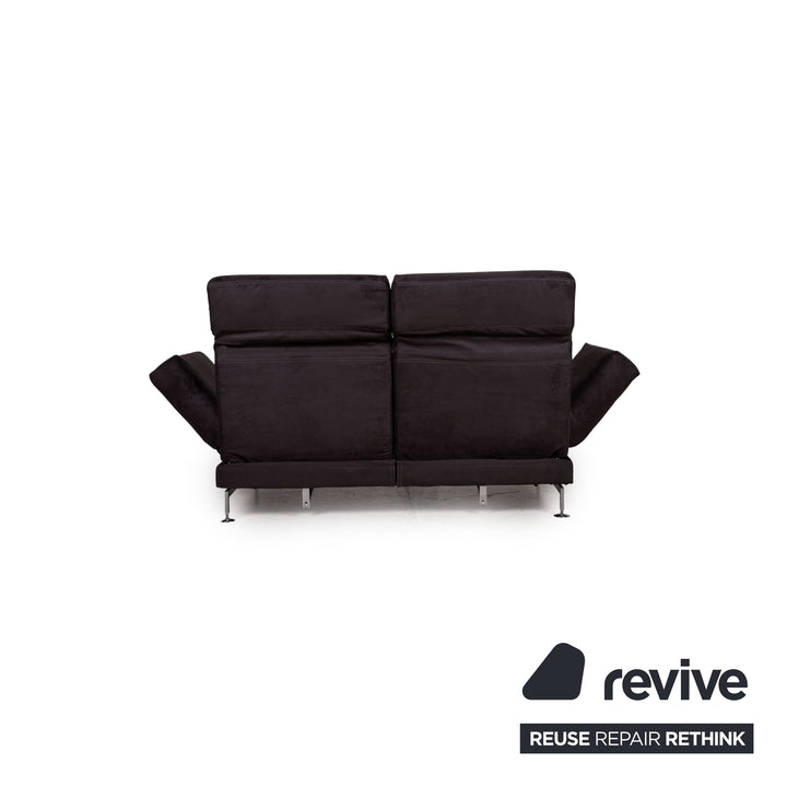 Brühl & Sippold Moule Stoff Sofa Grau Zweisitzer Couch Funktion Schlaffunktion