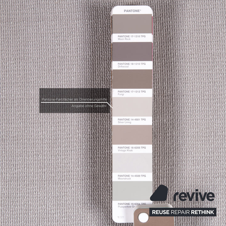 Brühl Moule Stoff Sofa Grau Zweisitzer Couch Funktion Schlaffunktion